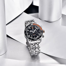 Load image into Gallery viewer, PAGANI DESIGN Stainless Steel Men Quartz Wristwatches Waterproof 100m Sapphire Glass