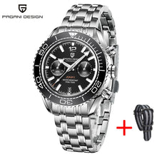 Load image into Gallery viewer, PAGANI DESIGN Stainless Steel Men Quartz Wristwatches Waterproof 100m Sapphire Glass