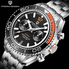 Load image into Gallery viewer, PAGANI DESIGN Stainless Steel Men Quartz Wristwatches Waterproof 100m Sapphire Glass