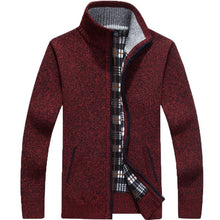 Load image into Gallery viewer, Winter Thick Knitted Sweater Coat Cardigan Fleece Full Zip