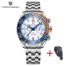 Load image into Gallery viewer, PAGANI DESIGN Stainless Steel Men Quartz Wristwatches Waterproof 100m Sapphire Glass