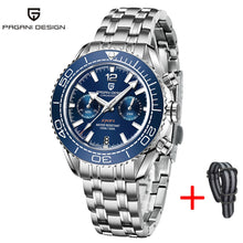 Load image into Gallery viewer, PAGANI DESIGN Stainless Steel Men Quartz Wristwatches Waterproof 100m Sapphire Glass