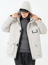 Load image into Gallery viewer, Winter Multi-Pockets Warm Parka Jacket Plus Size 8XL Hooded Waterproof Windbreaker