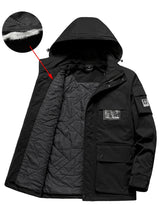Load image into Gallery viewer, Winter Multi-Pockets Warm Parka Jacket Plus Size 8XL Hooded Waterproof Windbreaker
