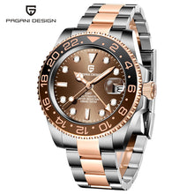 Load image into Gallery viewer, PAGANI DESIGN New Luxury Men Mechanical Wristwatch Stainless Steel GMT Watch Top Brand Sapphire Glass