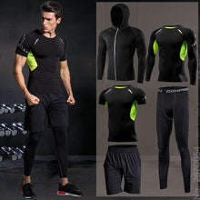 Load image into Gallery viewer, Men Compression Sportswear Fitness Sport Suit Gym Tight Training Clothing Workout Jogging Tracksuit Outdoor Running Set Dry Fit