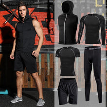 Load image into Gallery viewer, Men Compression Sportswear Fitness Sport Suit Gym Tight Training Clothing Workout Jogging Tracksuit Outdoor Running Set Dry Fit