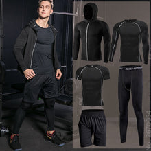 Load image into Gallery viewer, Men Compression Sportswear Fitness Sport Suit Gym Tight Training Clothing Workout Jogging Tracksuit Outdoor Running Set Dry Fit