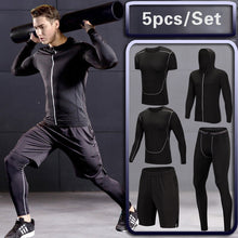 Load image into Gallery viewer, Men Compression Sportswear Fitness Sport Suit Gym Tight Training Clothing Workout Jogging Tracksuit Outdoor Running Set Dry Fit