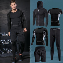 Load image into Gallery viewer, Men Compression Sportswear Fitness Sport Suit Gym Tight Training Clothing Workout Jogging Tracksuit Outdoor Running Set Dry Fit