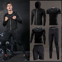 Load image into Gallery viewer, Men Compression Sportswear Fitness Sport Suit Gym Tight Training Clothing Workout Jogging Tracksuit Outdoor Running Set Dry Fit
