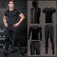 Load image into Gallery viewer, Men Compression Sportswear Fitness Sport Suit Gym Tight Training Clothing Workout Jogging Tracksuit Outdoor Running Set Dry Fit