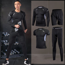 Load image into Gallery viewer, Men Compression Sportswear Fitness Sport Suit Gym Tight Training Clothing Workout Jogging Tracksuit Outdoor Running Set Dry Fit