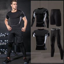Load image into Gallery viewer, Men Compression Sportswear Fitness Sport Suit Gym Tight Training Clothing Workout Jogging Tracksuit Outdoor Running Set Dry Fit