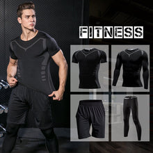 Load image into Gallery viewer, Men Compression Sportswear Fitness Sport Suit Gym Tight Training Clothing Workout Jogging Tracksuit Outdoor Running Set Dry Fit