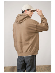Spring Winter New Asutex Batik Vintage Hoodies Men Oversize Retro 100% Cotton Pullovers Sweatshirts