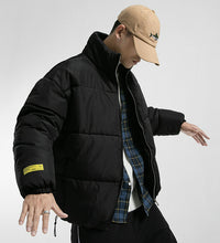 Load image into Gallery viewer, Winter Coat Men Warm Parkas Streetwear Cotton Coats Slim Male Jackets Windproof Padded
