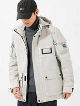 Load image into Gallery viewer, Winter Multi-Pockets Warm Parka Jacket Plus Size 8XL Hooded Waterproof Windbreaker
