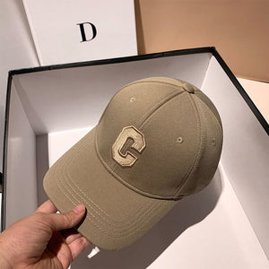 C-Letter Embroidered Baseball Cap Fashion Couple Snapback Sun