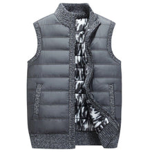 Load image into Gallery viewer, Winter Men Vests Casual Knitted Cardigan Parka VestsThick Warm Waistcoat
