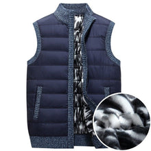 Load image into Gallery viewer, Winter Men Vests Casual Knitted Cardigan Parka VestsThick Warm Waistcoat
