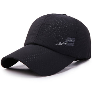 Men's Summer Baseball Cap Quick Drying Hats Breathable Sport Snapback