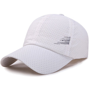 Men's Summer Baseball Cap Quick Drying Hats Breathable Sport Snapback