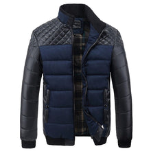 Load image into Gallery viewer, Winter Jackets and Coats PU Patchwork Designer Jackets Outerwear
