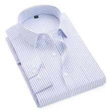 Load image into Gallery viewer, Men&#39;s Striped Long Sleeved Formal  Shirts
