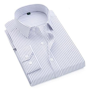 Men's Striped Long Sleeved Formal  Shirts