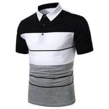 Load image into Gallery viewer, Polo Shirt Short Sleeve Contrast Color Casual Fashion
