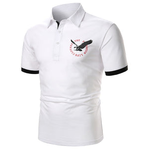 Polo Shirt Short Sleeve Contrast Color Casual Fashion