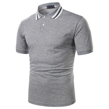 Load image into Gallery viewer, Polo Shirt Short Sleeve Contrast Color Casual Fashion
