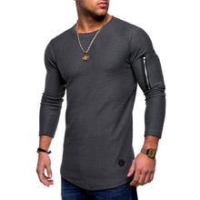 Load image into Gallery viewer, T-shirt men&#39;s spring and summer long-sleeved cotton

