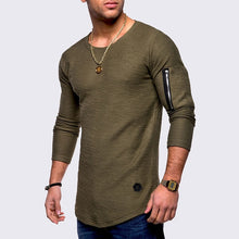 Load image into Gallery viewer, T-shirt men&#39;s spring and summer long-sleeved cotton
