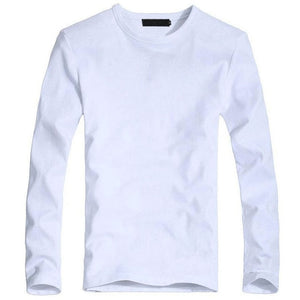 T-Shirt V-Neck Long Sleeve Cotton