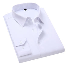 Load image into Gallery viewer, Men&#39;s Business Shirt Fashion Casual Slim Whit Long Sleeve
