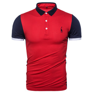 POLO Shirt  Giraffe Embroidery Short Sleeve