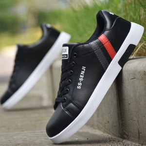 Trendy Men's Sneakers Casual Shoes Sports White Lace-Up Running Walking