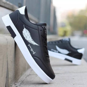 Trendy Men's Sneakers Casual Shoes Sports White Lace-Up Running Walking