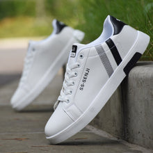 Load image into Gallery viewer, Trendy Men&#39;s Sneakers Casual Shoes Sports White Lace-Up Running Walking
