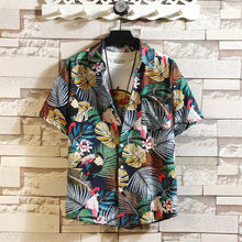Load image into Gallery viewer, Mens Set Short Sleeve Hawaiian Shirt Shorts Casual Floral Beach Two Piece Suit New Fashion Hawaii
