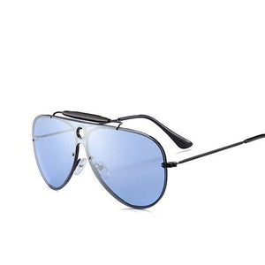 New Vintage Sunglasses Men Fashion Pilot Glasses Shades Brown
